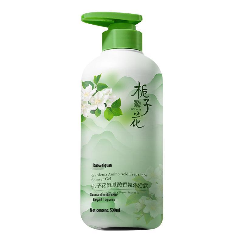 Gardenia Scent Amino Acid Shower Gel - Refreshing, Oil-Control, Gentle, Non-Irritating, Rich Foam, Long-Lasting Fragrance.