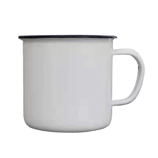 120/240/350/500ML Vintage Enamel Mug with Handle Heat-resistant Large Capacity Tea Milk Water Coffee Drinking Cup Retro Decoration