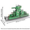 MOC KV44 Carro Armato Militare Blocchi da Costruzione Set Modello Pesante AV7 Carro Armato Armi di Guerra Modello Giocattoli Classici per Bambini Collezioni per Adulti Regali