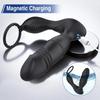 APP Controlled Anal Plug Bluetooth Thrusting Vibrator Prostate Massager Delay Ejaculation Lock Ring Butt Plug Sex Toys for Men