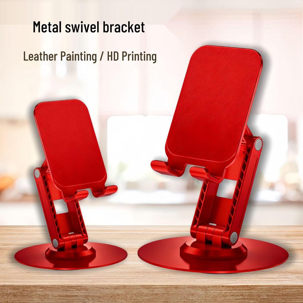 Adjustable 360° Dual-Axis Foldable Metal Phone & Tablet Stand