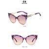 Women's sunglasses, cat eye color matching sunglasses, large frame sunglasses.