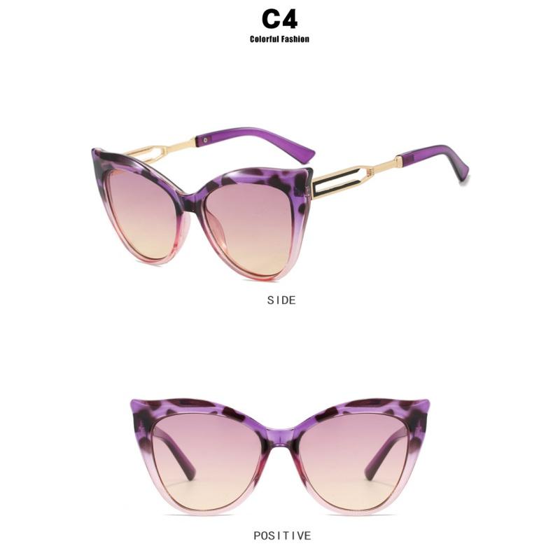 Women's sunglasses, cat eye color matching sunglasses, large frame sunglasses.