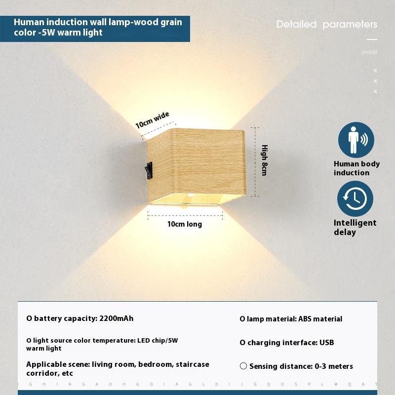 Wall LED Lamp Outdoor Modern Indoor Light, Up Down Wall Mount Lights for Living Room Hallway Bedroom Decor with Battery 2200mAh