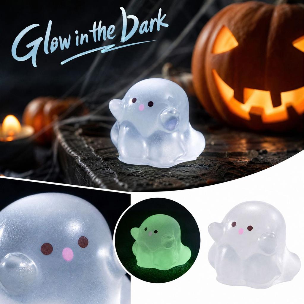 Halloween -in-the-Dark Transparent Figurine for Home and Party Decor