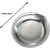 5cm Stainless Steel Small Round Paint Tray Artist Watercolours Paint Mixing Palette Tray Makeup Palette Stainless Steel Small Round Paint Tray Artist