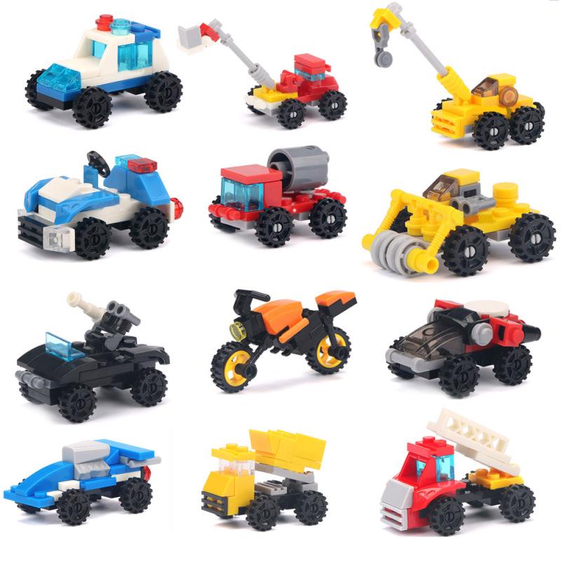 Cheap Building Blocks Engineer Truck Block Bricks Sets Educational Toys For Children Kids Gifts