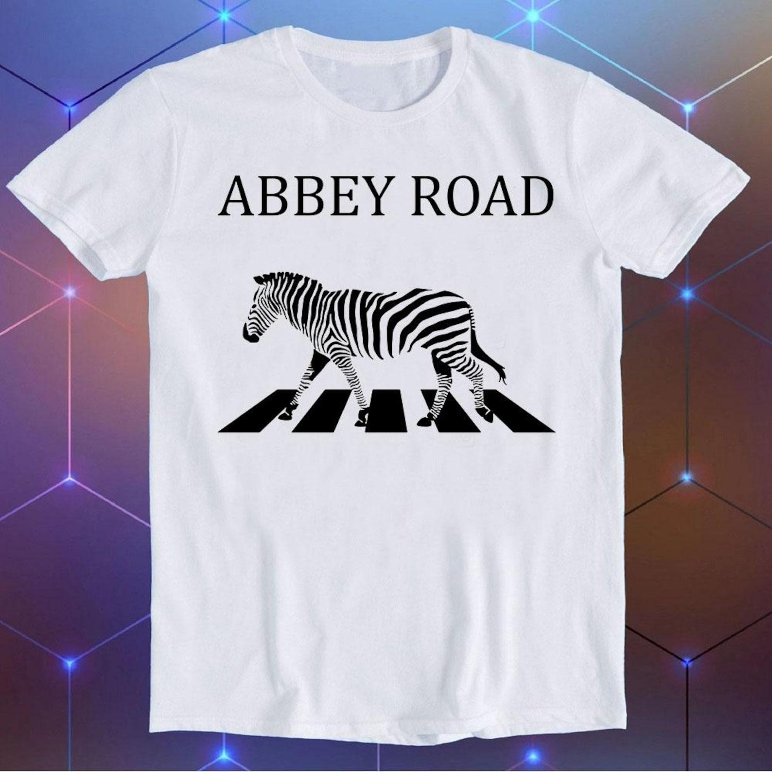 Zebra Crossing Abbey Road Music Retro Cool Mens Womens Unisex Cartoon Anime Top Gift Tee T-Shirt E1123 S