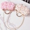 Pink Tote Bag Flower Shoulder High-end Spring Bag 2026 Luxury Designer Diamond Handbags for Woman Elegant Evening Wedding Clutch