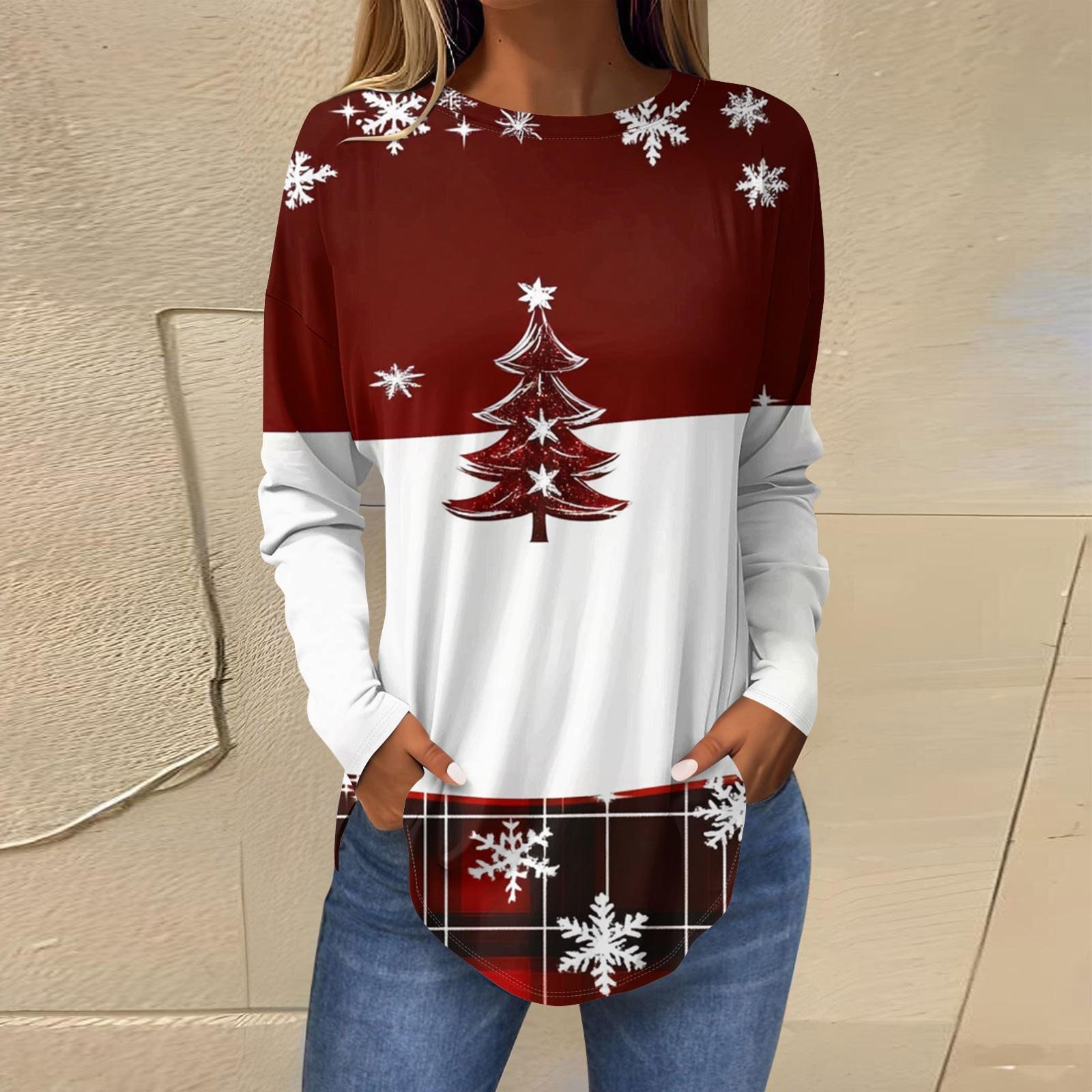 

Футболки для женщин, осенние повседневные рубашки с длинным рукавом, толстовка с принтом, топ, пуловер XL белый