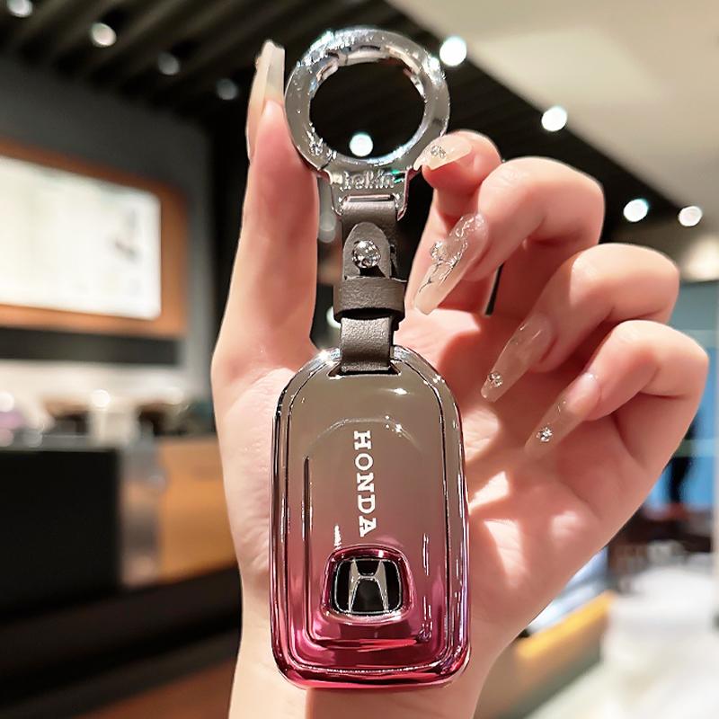 FVE1 Fashion TPU Car Remote Key Case Cover Protective Shell Styling Accessories Holder For Honda Vezel City Civic Jazz BRV BR-V HRV
