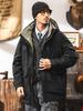 American Workwear Men's Mid-Length Hooded Winter Parka Jacket