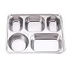 Xiao Yue Ya 304 Stainless Steel 5-Compartment Lunch Tray