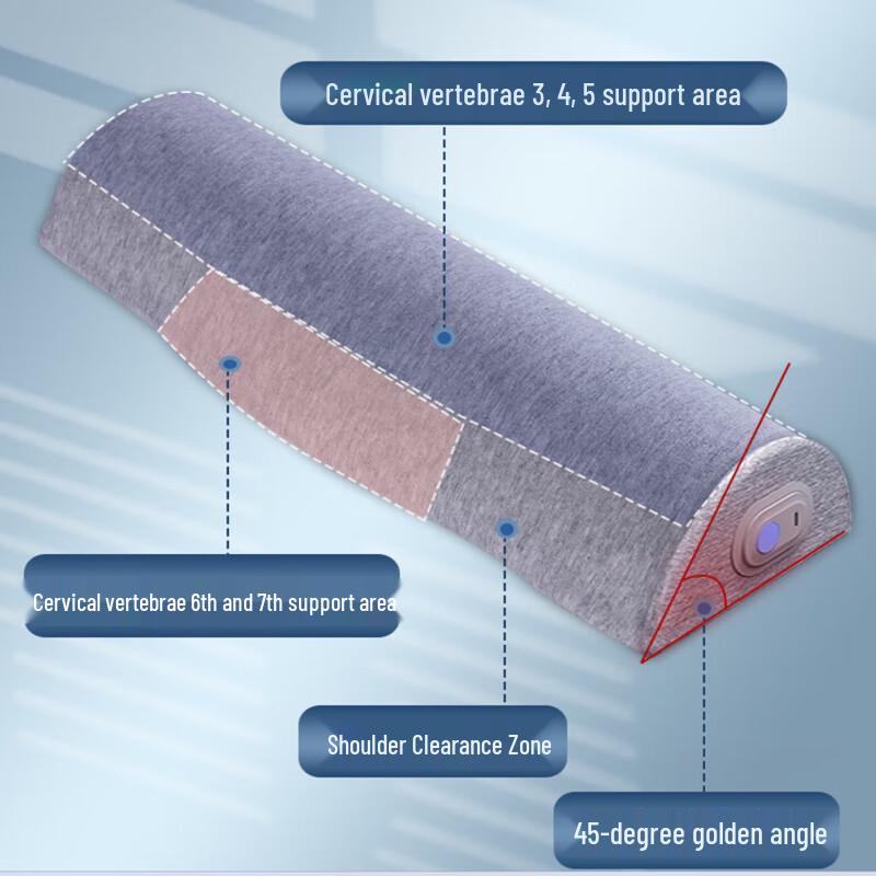 Hezheng Vibrating Memory Foam Neck Massage Pillow