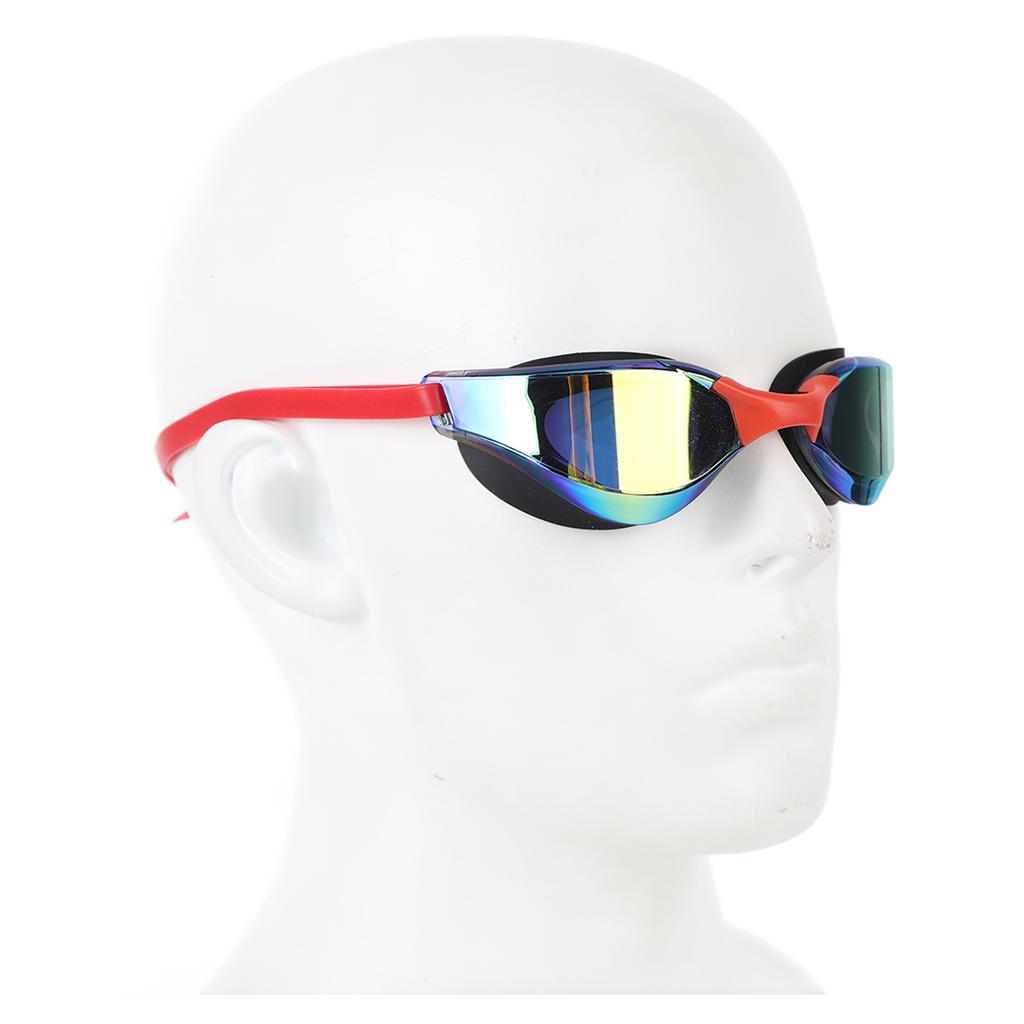 Adult Swimming Goggles No Leaking UV Protection Swim Racing Glasses High Definition Lenses Red
