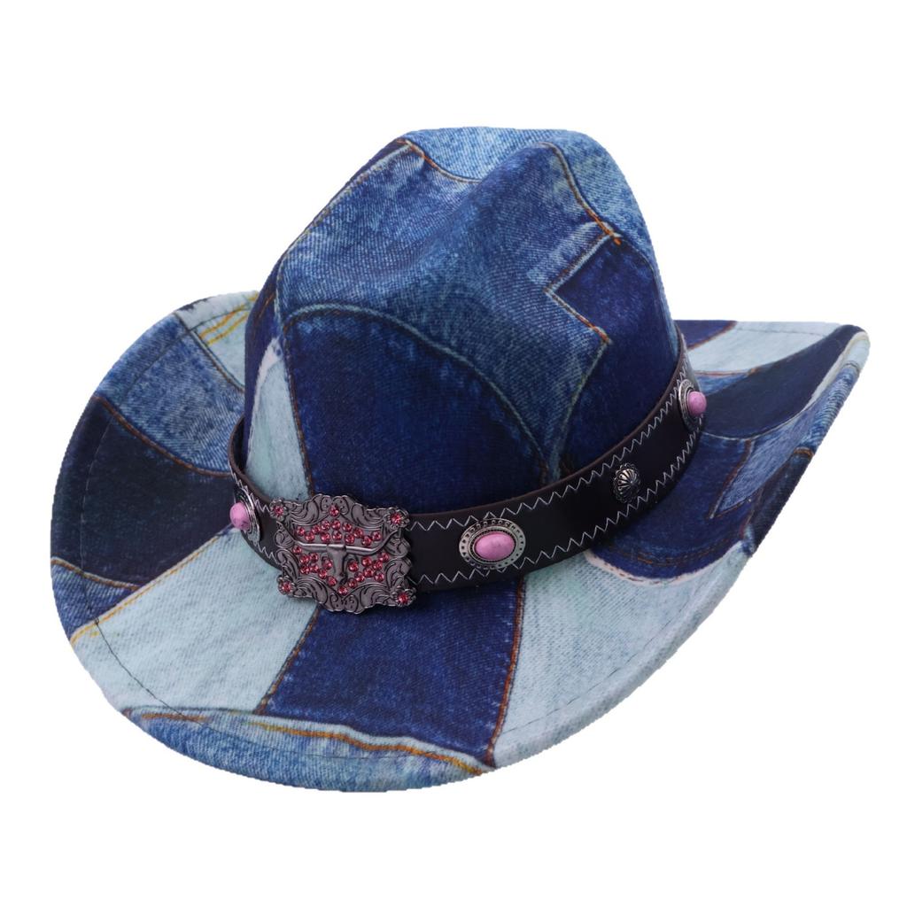 Men's and Women's Fashion Design Sense, Color Matching, Old Jazz Hat Explosion, Classic Retro Western Cowboy Hat