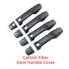 Car Carbon Door Handle Cover Protector For Toyota Land Cruiser FJ200 LC200 2008 2009 2010 2011 2012 2012 2014 2015 Paste Style