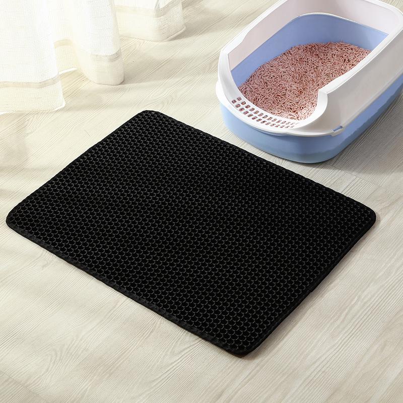 

Foldable EVA Cat Litter Mat: Waterproof, Non-Slip, Washable, Double-Layer, Anti-Carry-Out Design 30x30 cm