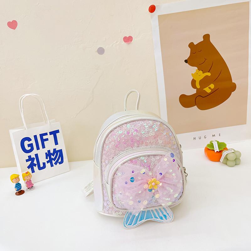 Trendy Pu Leather Mini Backpack For Girls Featuring A Charming Bow And Fun Animal Patterns Fuchsia Bow