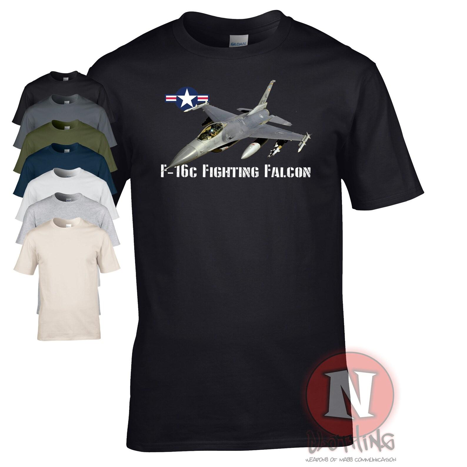 F16c fighting Falcon  Viper  T-Shirt USAF multirole fighter aircraft S