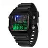 6216 Electronic Watches for Man Fashion Alarm Clock Students Square Dial Multifunction Waterproof Calendar Sports Watch