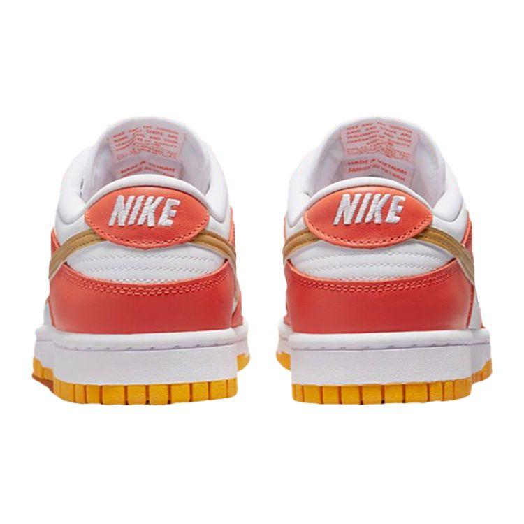 Nike Dunk Low Orange University Gold Women Sneakers White DQ4690-800