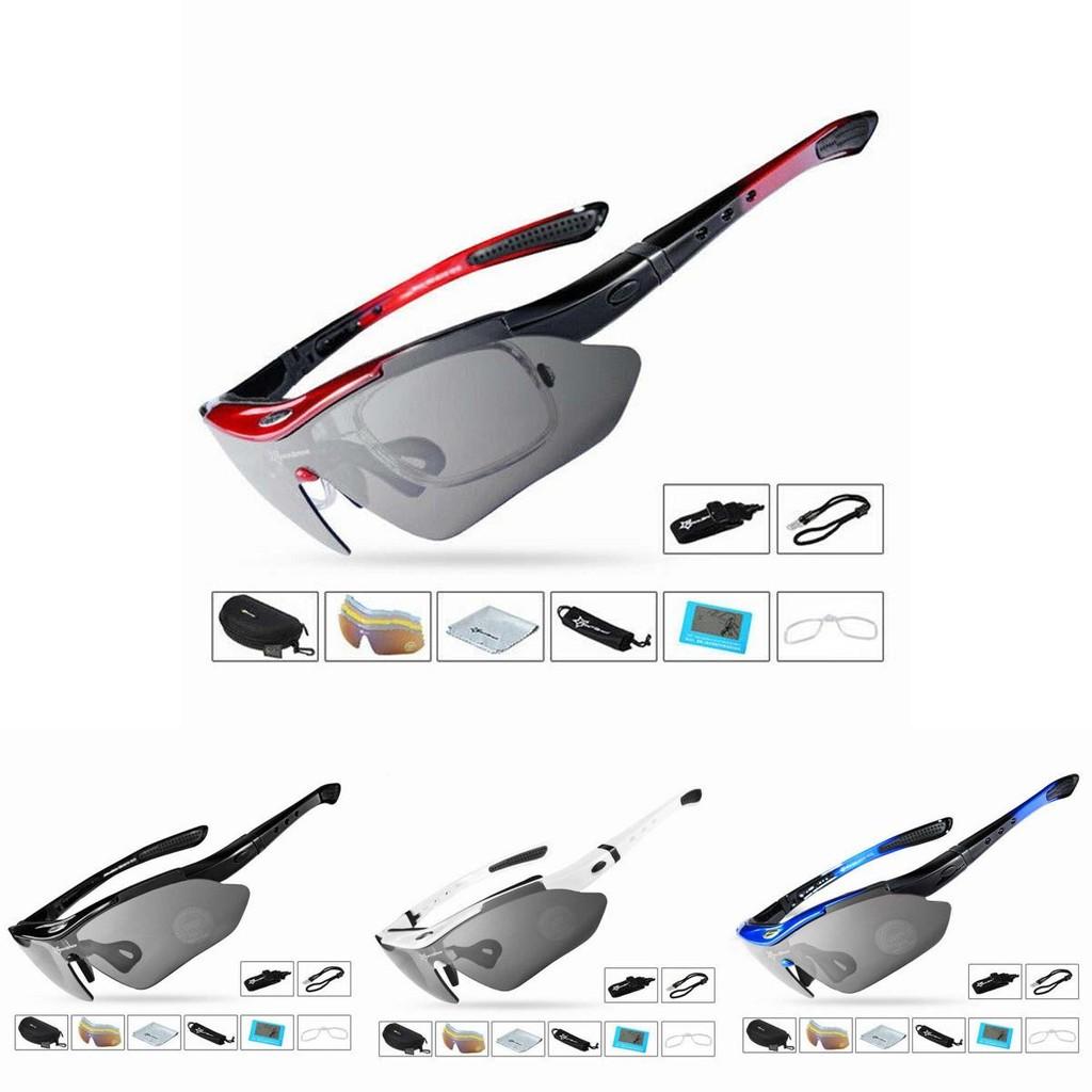 Premium Quality Outdoor Polarized Cycling Eyewear Featuring Five Versatile Lenses