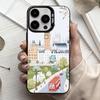 L-London Bus England Big B-Ben  Phone Case For iPhone17,16,15,14,13,12,11 Plus,Pro Max Candy Silver Plated Inside Cover