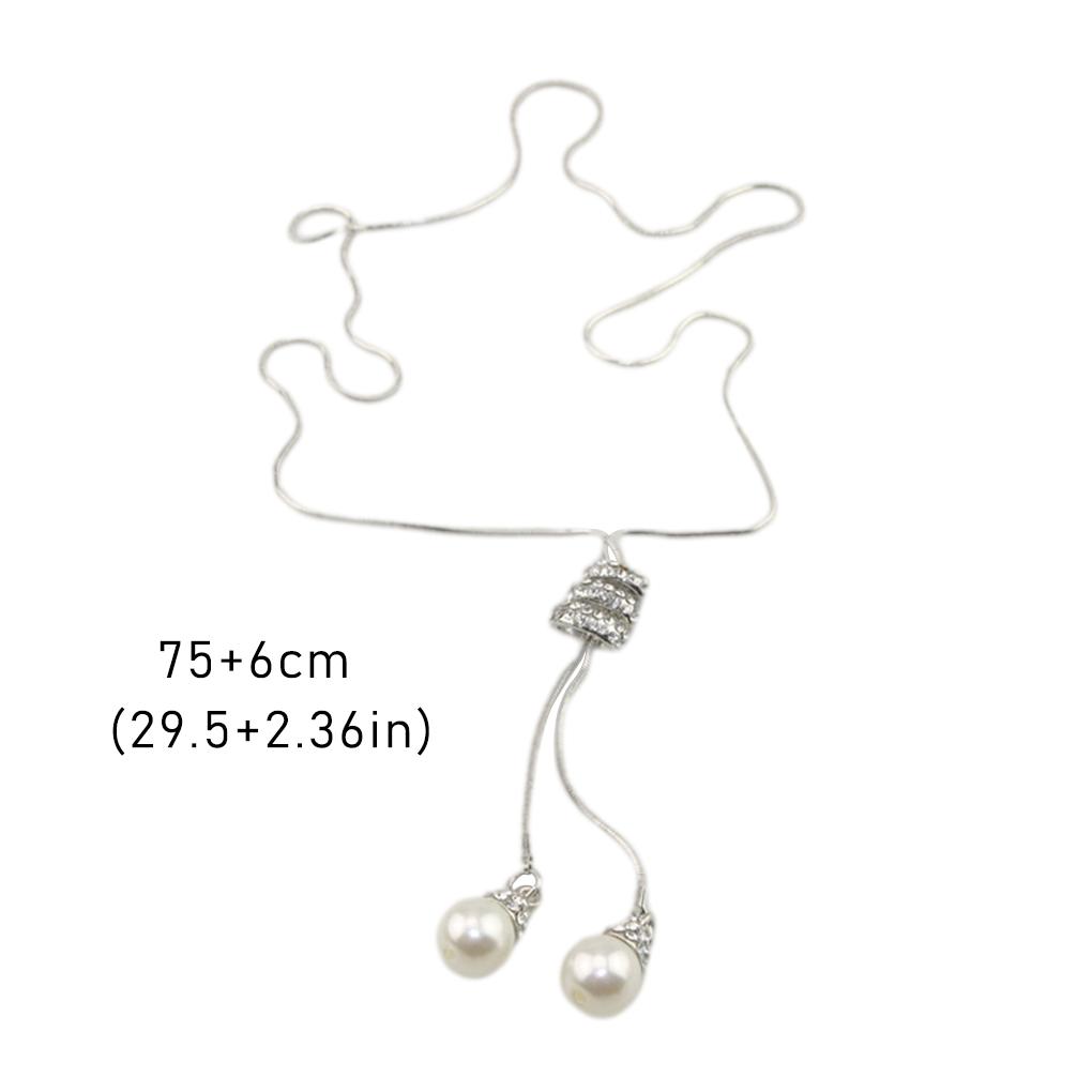 Necklace Artificial Pearls Adjustable Pendant Indoor Outdoor Ceremony Camping Dressing Family Reunion Jewelry Birthday Gift