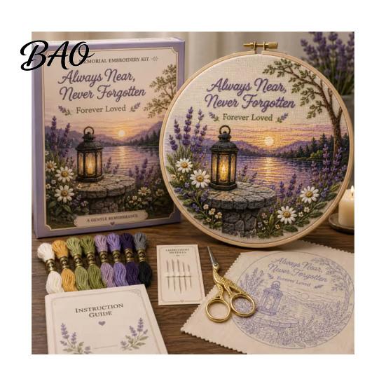 Cross Stitch Kit with Preprinted Patterns Christmas Embroidery for Beginners, Pre-Printed Pattern Full Set Anniversary And Birthday Gift Ideas