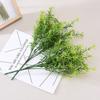 Fake Rosemary Bush Garden Home Decor Outdoor Branches Rattan Leaves Artificial Plant Vines Leaf Green Fake Plastic Wall Hanging