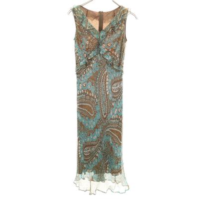 ANAYI Made in Japan Overall-Träger Ärmellos Langes Kleid 38 Blau Damen Gebraucht