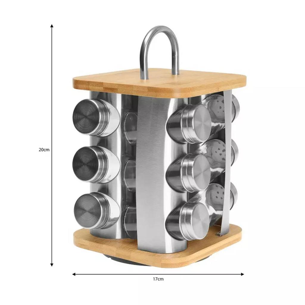 KLAUSBERG KB-7554 SPICE RACK 12 CONTAINERS