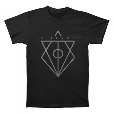 In Flames Unisex Adult Jester Head Cotton T-Shirt