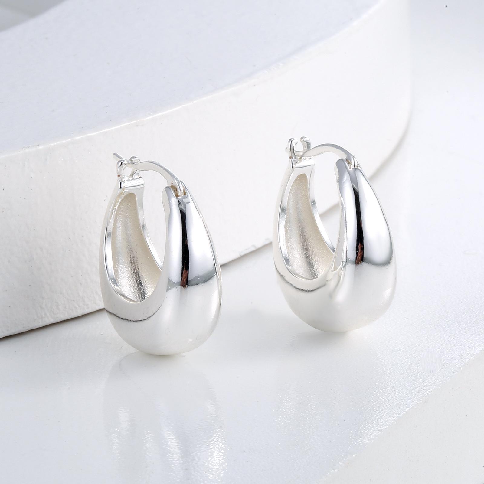 

«Минималистичные высококачественные серьги для женщин 2024 года — элегантный нишевый стиль» Copper needle 7.0g