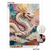 Pearl Painting Art Painting Kit for Adults and Beginners, Elegant Chinese Dragon Sparkling Painting Craft Home Wall Decor Handmade Gift