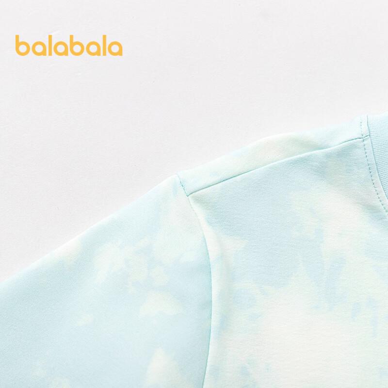 Balabala Chłopięca Letnia Koszulka z Krótkim Rękawem Tie-Dye