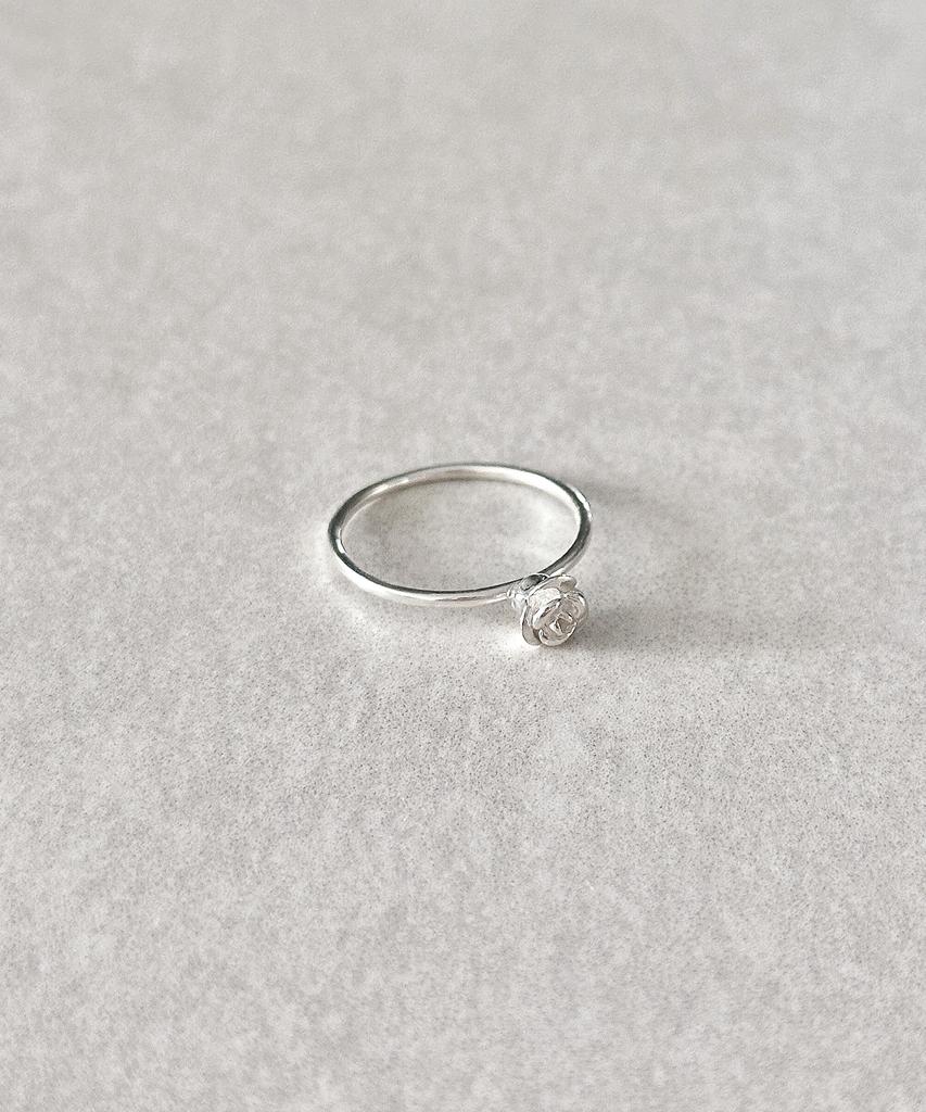 Code.H (Silver 925) Silver Rose Ring