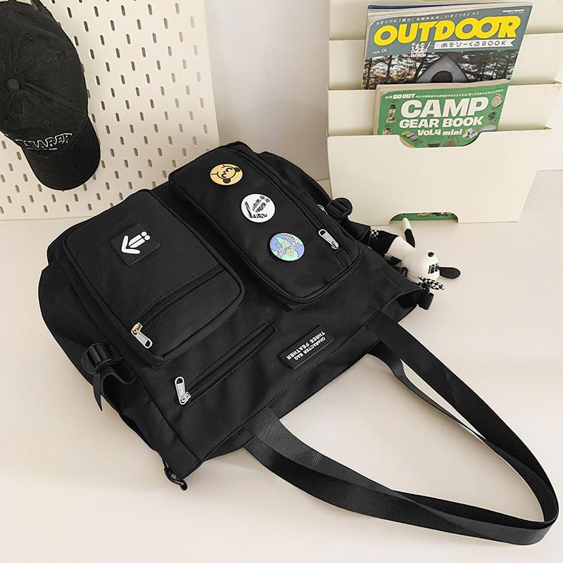 Nylon Casual Crossbody Bag For Men Large Capacity School Commuting Travel