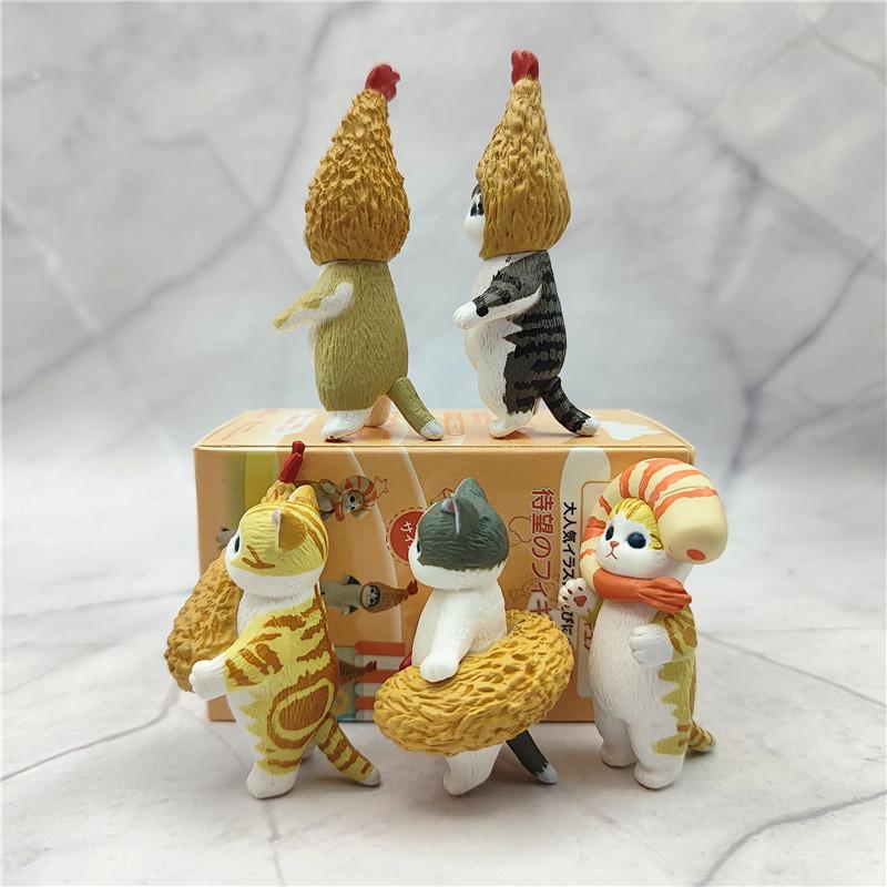 Fortune Whimsical Cat Sandy Tempura Shrimp Blind Box Models For Creative Playtime Fun