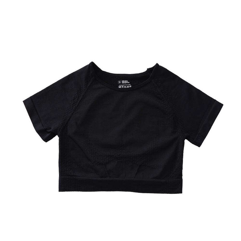 Women's Seamless Short-Sleeve Yoga Suit - Moisture-Wicking, Quick-Dry Fitness T-shirt