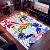 Custom Personalization Mighty Morphin Power Rangers Print Area Rug - Soft, Washable Non-Slip Indoor Mat,Living Room,Home&Office Decorative Rug