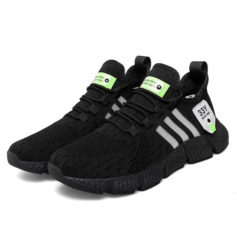 Foreign Trade Explosion Men's Popcorn Soft Sole Comfortable Casual Running Shoes Summer Single Mesh Thin Breathable Sports Shoes