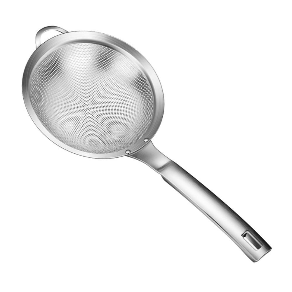 

80 Mesh Fine Mesh Filter Spoon 304 Stainless Steel Kitchen Sieve Juice Filtering 11cm серебряный