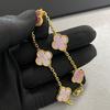 Bracciale in Giada Quadrifoglio – Eleganza Naturale, Fortuna Senza Tempo