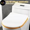 1Pcs Closestool Mat with Handle Keep Warm Washable Cartoon Toilet Seat Cover Breathable Toilet Mat Bathroom Accessories