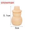 10 buc/set Păpuși din lemn pentru copii Figurine din lemn Decorațiune de Crăciun Meșteșug pentru copii DIY Pictură Lemn Copac Om de zăpadă Meșteșug Jucărie