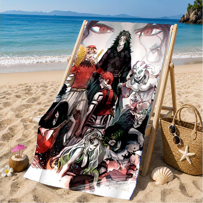 Anime Slayer Adventure  Beach Towel, Microfiber Beach Towel, Perfect For Pool, Beach, Travel, Home Decor Beach Party Fan gifts