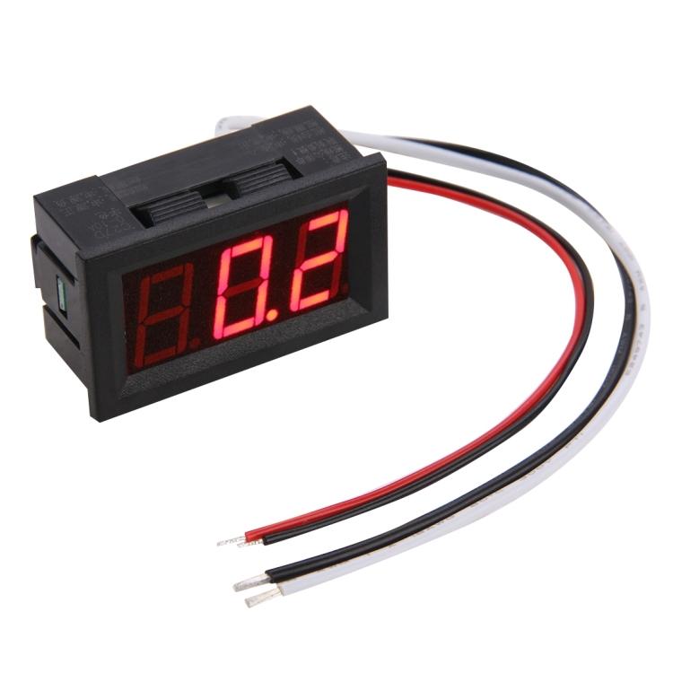 C27D Display Vermelho LED Digital DC 0-10A Amperímetro
