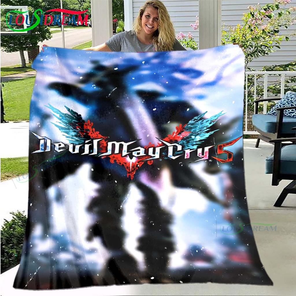 Fashion D-Devil May Cry Tapestry Game Poster Four Seasons Blanket Sofa Cover Travel Bed Plush Blanket Office Break Blanket Gift